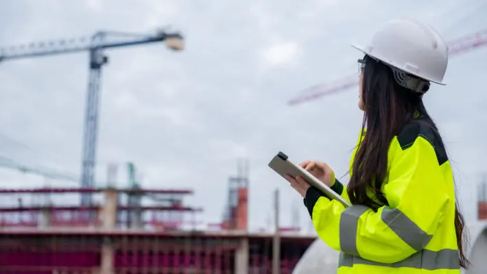 Asian,Engineer,Working,At,Site,Of,A,Large,Building,Project,thailand