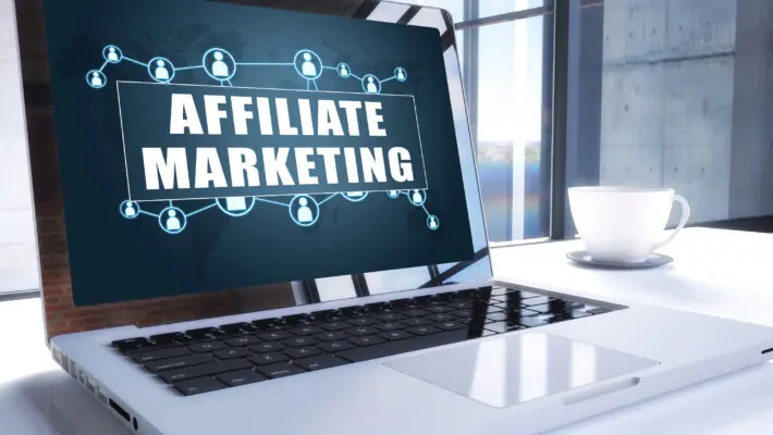 Affiliate,Marketing,Text,On,Modern,Laptop,Screen,In,Office,Environment.