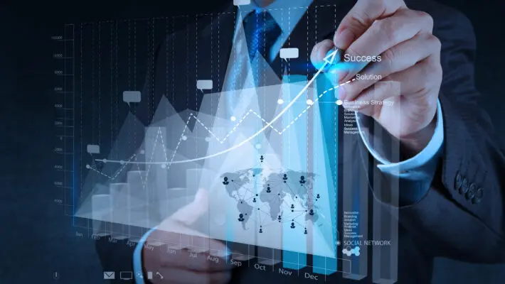 Businessman,Hand,Working,With,New,Modern,Computer,And,Business,Strategy