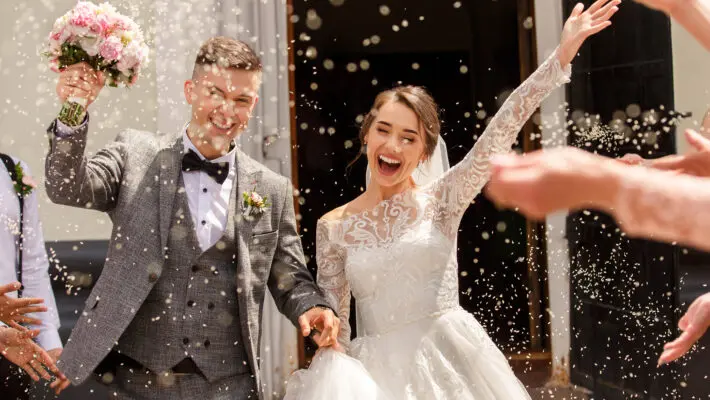 Religious weddings will take place outdoors for the first time under plans to be published by ministers today.