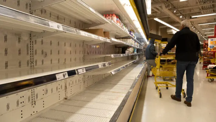 Supermarkets have begun stockpiling groceries in anticipation of a fresh lockdown as the highly contagious Omicron variant of Covid-19 spreads rapidly across the country.