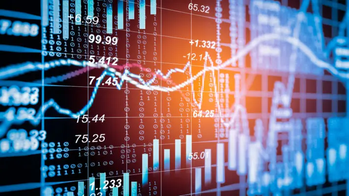 Stock,Market,Or,Forex,Trading,Graph,And,Candlestick,Chart,Suitable