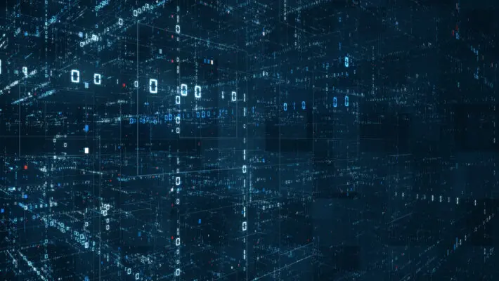 Digital,Binary,Code,Matrix,Background,-,3d,Rendering,Of,A