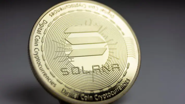 Macro,Shot,Of,A,Physical,Coin,From,The,Cryptocurrency,Solana