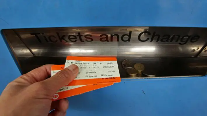 Train tickets sale