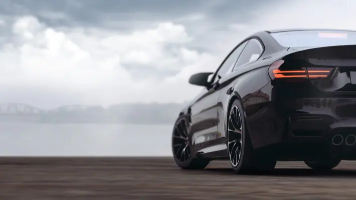 Generic,Black,Sports,Car,,Rear,View,(with,Grunge,Overlay),,Tail