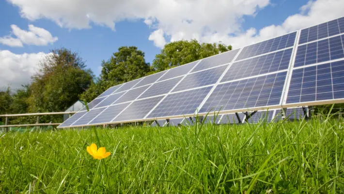 Large,Solar,Panels,Providing,Alternative,Energy,Supply,Outdoors