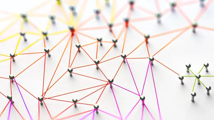 Linking,Entities.,Networking,,Social,Media,,Sns,,Internet,Communication,Abstract.,Small