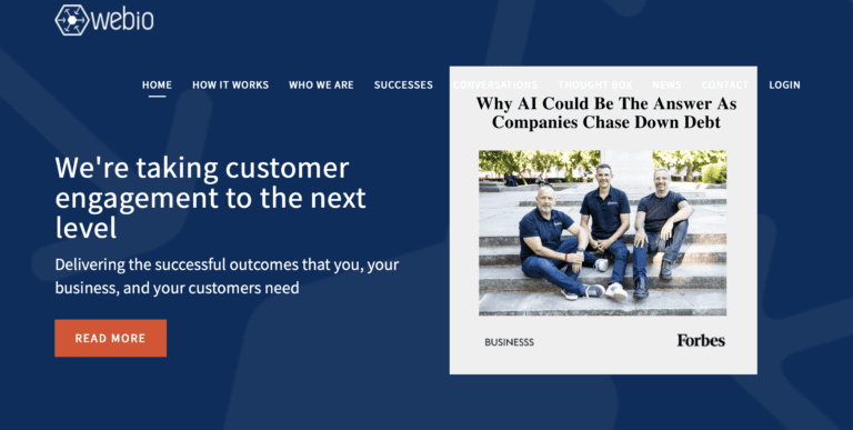 Irish start-up Webio, a leader in Conversational AI in the credit, collections and payments industry, has today announced a series A funding round led by Finch Capital.