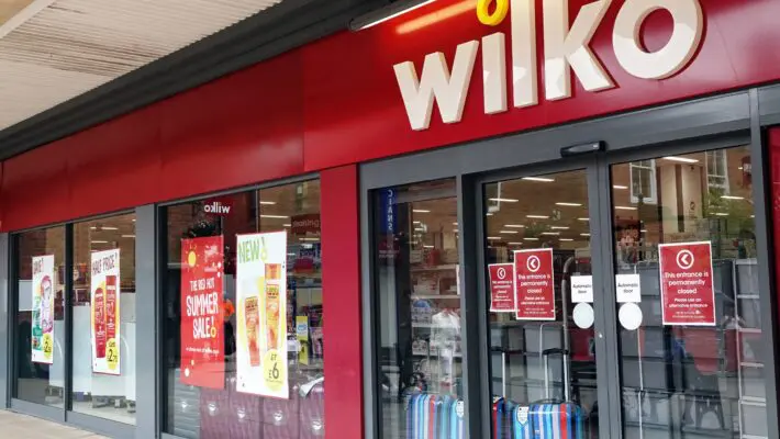 The struggling discount chain Wilko has warned it could run out of money if it is unable to secure additional financing by the end of next year.