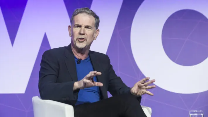 The Netflix co-founder Reed Hastings is stepping aside as co-chief executive of the world’s largest streaming service as it returns to growth.