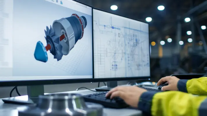 Inside,The,Heavy,Industry,Factory,Close-up,Footage,Of,Industrial,Engineer’s