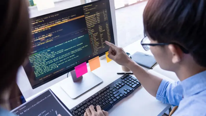 Pensive,Programmer,Working,On,On,Desktop,Pc,Programming,Code,Technologies