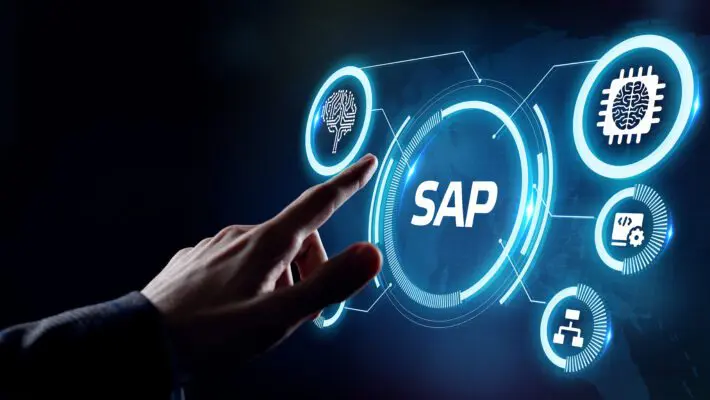 Sap,System,Software,Automation,Concept,On,Virtual,Screen,Data,Center.