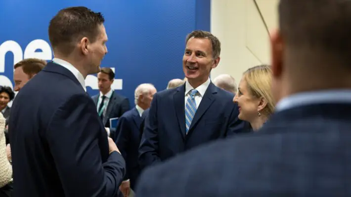 Jeremy Hunt says it is important for the government to engage with a body that is representative of the business community and there is "no point" in talking to the CBI while the lobby group is dealing with allegations that have brought its future into doubt.