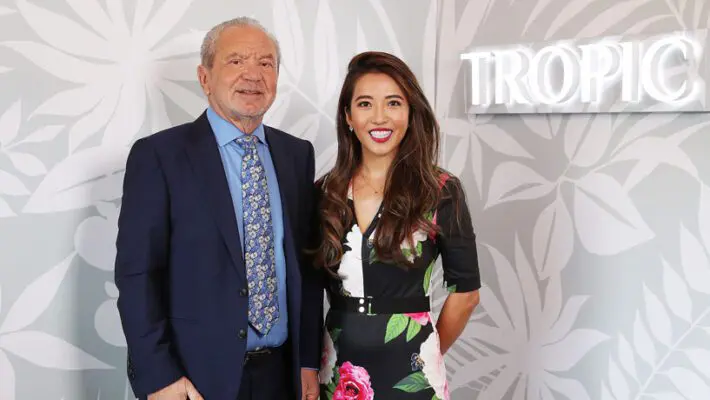 Lord Sugar has enjoyed a multi-million pound pay-out after selling his stake in a skincare business run by a former contestant on The Apprentice.