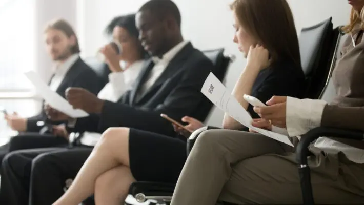 The number of people looking for work has risen as job vacancies fall suggesting that the uncertain economic outlook is hitting employment.