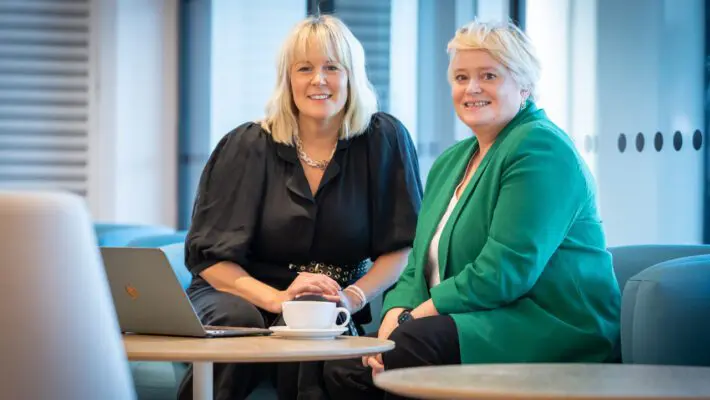 Cathy Owens and Nerys Evans launch Trafod to facilitate “better conversations”. 