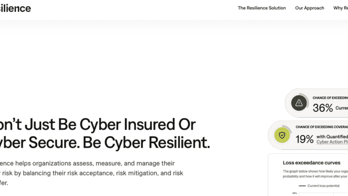 Resilience today announced a $100M equity financing round to accelerate its global expansion and scale the adoption of its holistic cyber risk platform, the Resilience Solution, which launched earlier this year.