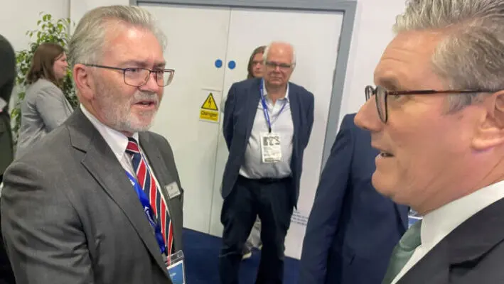 Sir Keir Starmer discusses aerospace industry needs with Farnborough Aerospace Consortium, as the PM announces Skills England to address national skills gaps.
