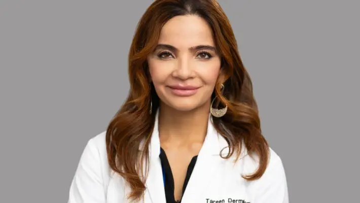 Dr. Mohiba Tareen is a nationally recognized board-certified dermatologist and the Founder and Medical Director of Tareen Dermatology.