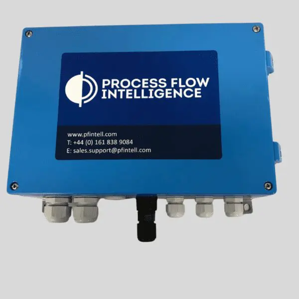 Process Flow Intelligence (PFI)’s data acquisition system used in the dredging, mining, deep-sea mining, and tunnelling industries to measure slurry density, slurry height, and velocity.