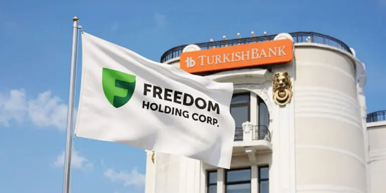 Nasdaq-listed Freedom Holding Corp., led by billionaire Timur Turlov, paid $33.4 million for a 99.32% stake in Turkish Bank A.Ş.