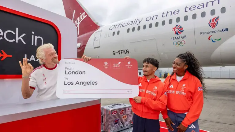 Virgin Atlantic has been named the official airline partner of Team GB and ParalympicsGB for the Los Angeles 2028 Olympic and Paralympic Games, ending British Airways' 20-year hold on the role.