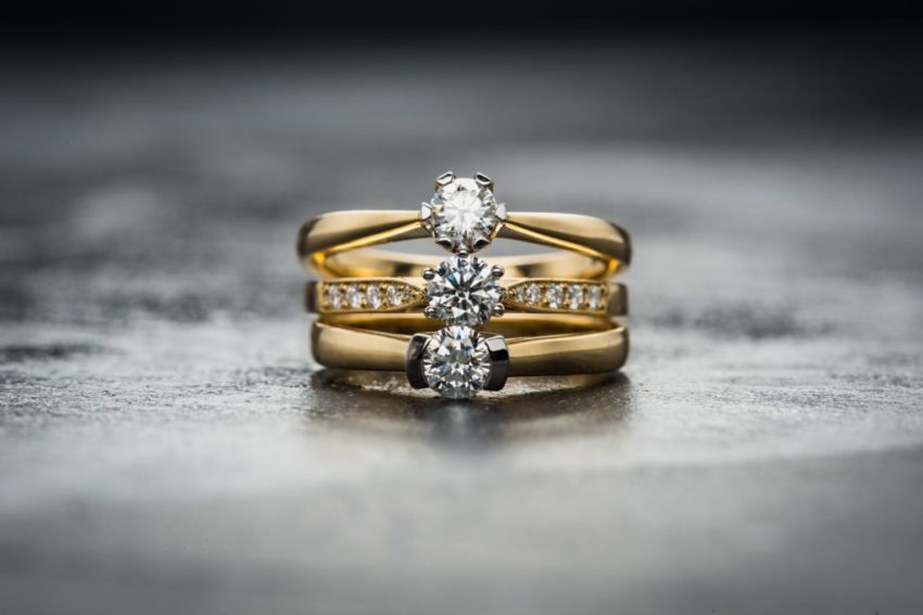 Platinum Black Diamond Accent Channel Set Wedding Ring Set | Barkev's