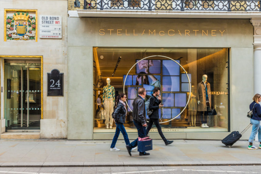 Stella McCartney store on Bond street in london