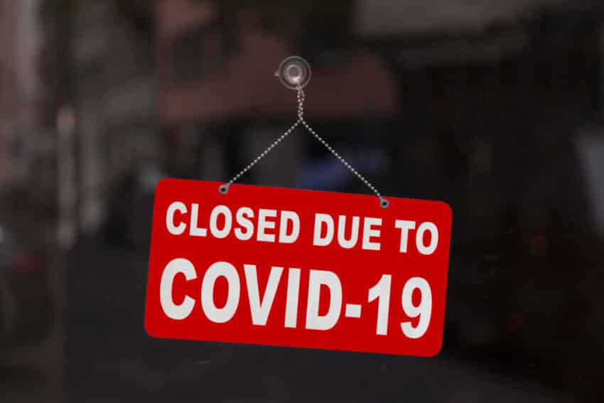 closed due to covid