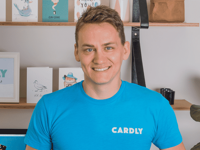 Patrick Gaskin, Co-Founder of personalised mail service Cardly