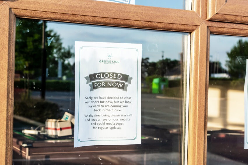 Greene King pubs closed