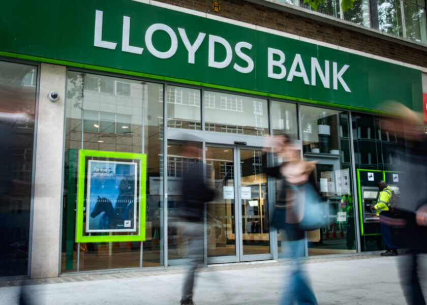 A booming mortgage market and an economic recovery that made it less likely that Covid-hit borrowers would default on loans helped Lloyds Banking Group double its profits in the three months to September.