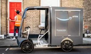 Amazon is launching a fleet of e-cargo bikes and a team of on-foot delivery staff to replace thousands of van deliveries on London’s roads.