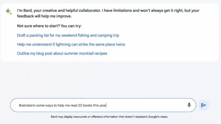 Google has started rolling out its AI chatbot Bard, but it is only available to certain users and they have to be over the age of 18.