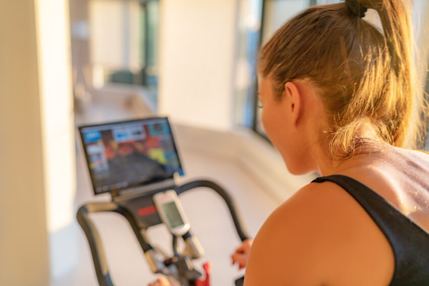 Sales at the UK arm of Peloton have fallen after the end of Covid restrictions put the brakes on the interactive exercise bike firm’s lockdown boom.