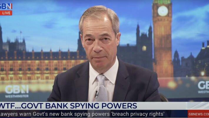 Nigel Farage has said Parliament needs to oppose an amendment which some say could give the DWP the right to access the bank accounts of anyone in receipt of DWP money.