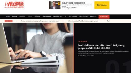 Business Matters relaunches website after in-house rebuild