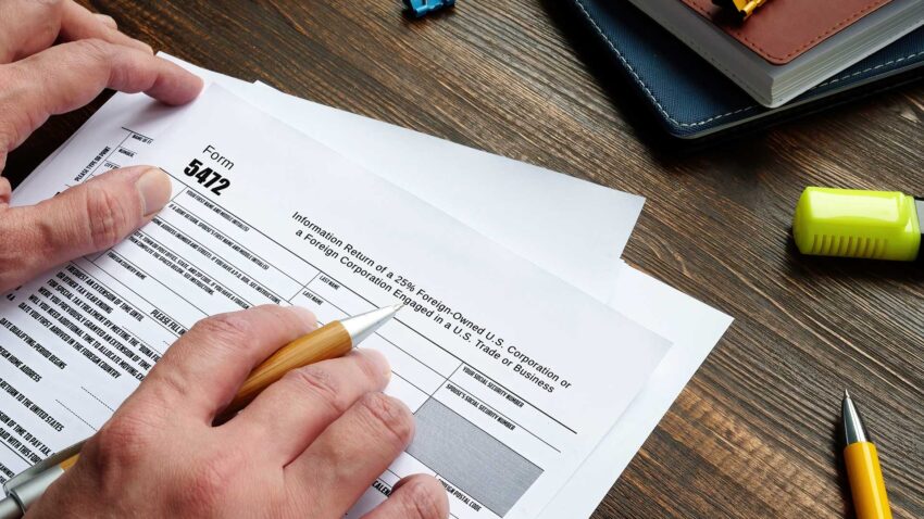 The item that matters most is Form 5472, an information return the IRS expects every year from a foreign-owned US company, even one that owes no US tax at all. Miss it and the stated penalty is 25,000 dollars. Almost everything else on the calendar is routine by comparison.